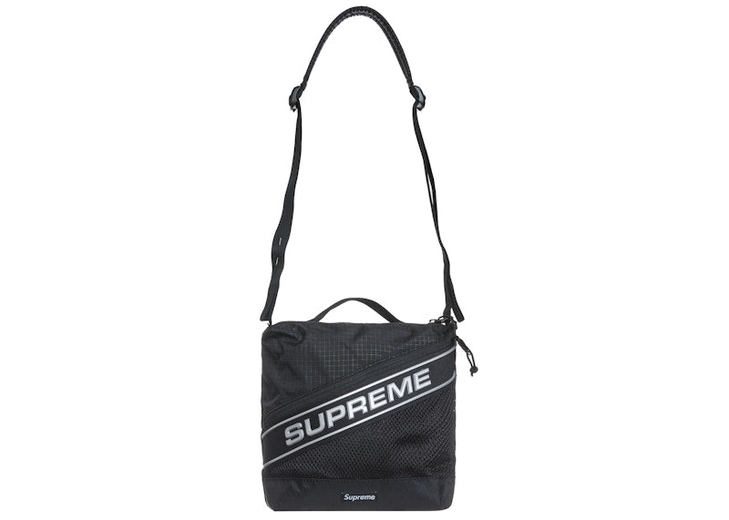 Supreme Logo Shoulder Bag Black