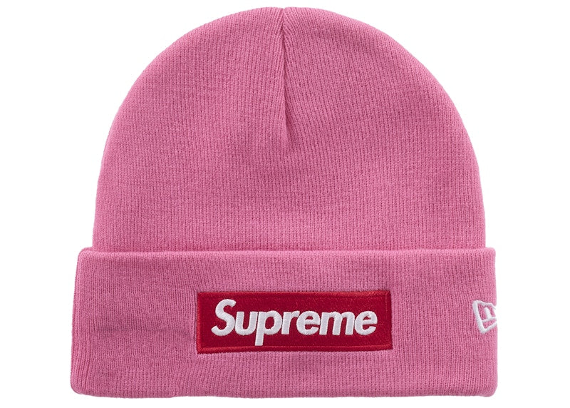 Supreme New Era Box Logo Beanie (FW25) Magenta