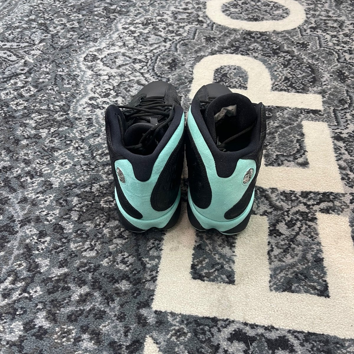 Jordan 13 Retro Black Island Green (Size 12) (Lightly Worn)