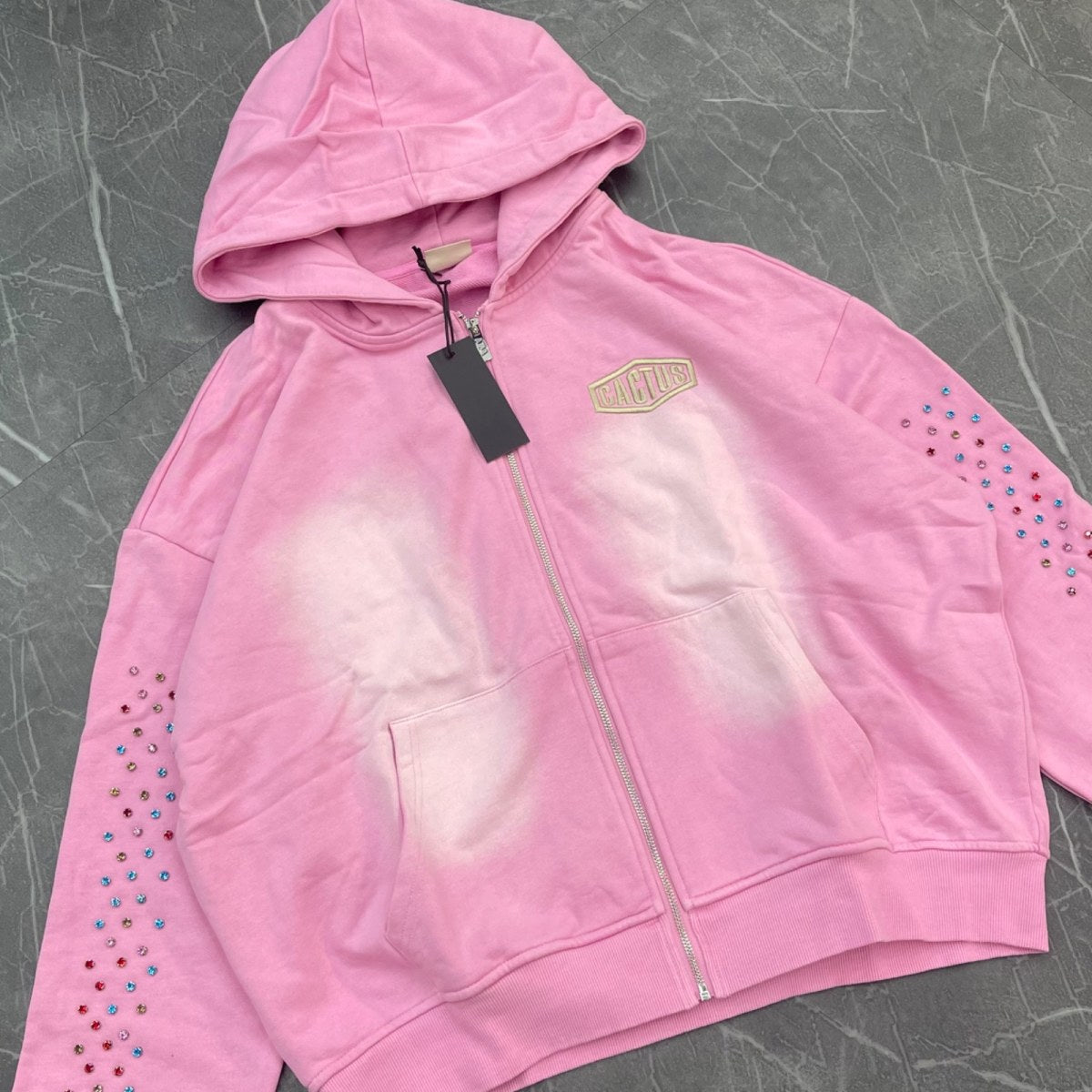Cactus Valley Pink Crystal Zip Up - Image 2