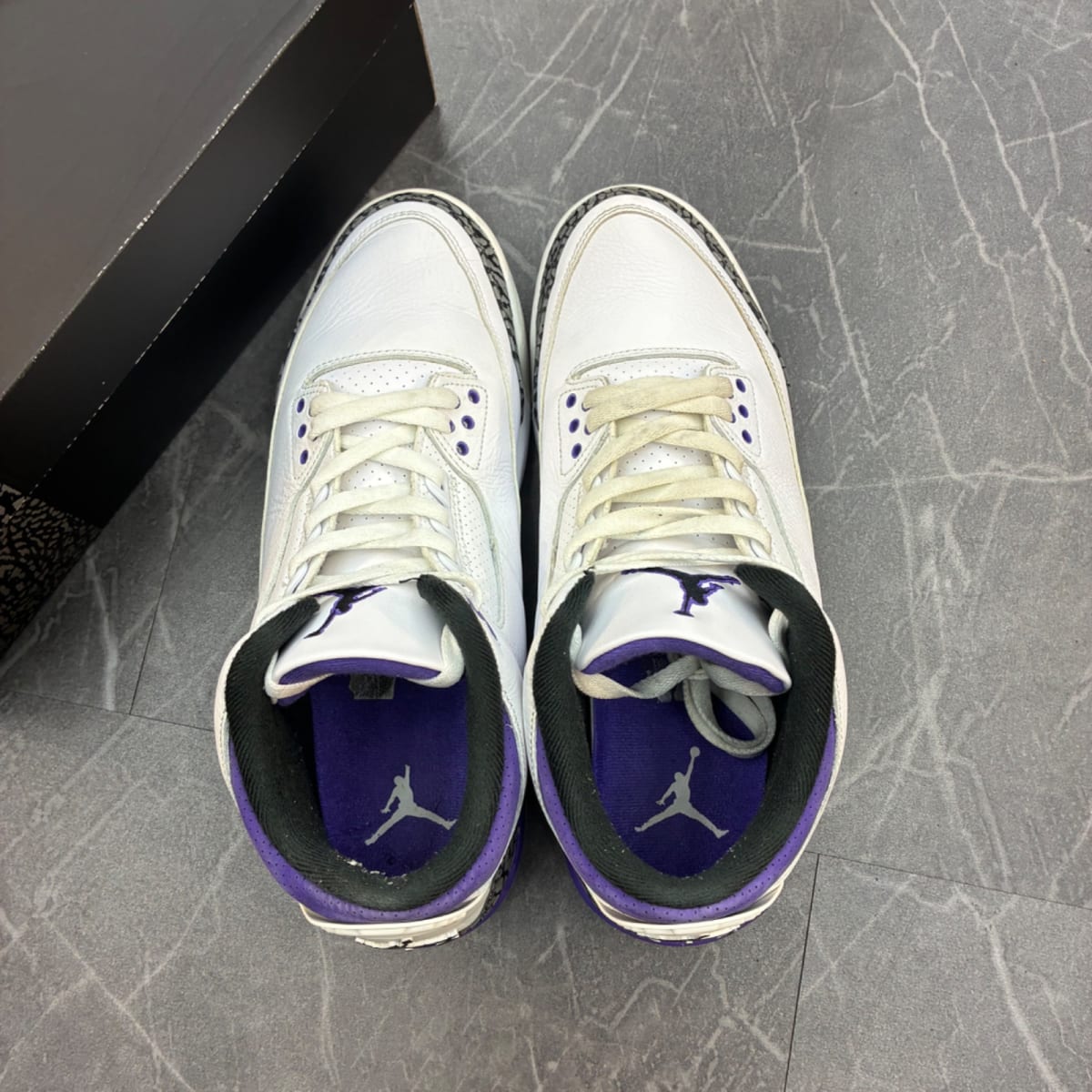 Jordan 3 Retro Dark Iris (Size 11.5) (Lightly Worn)