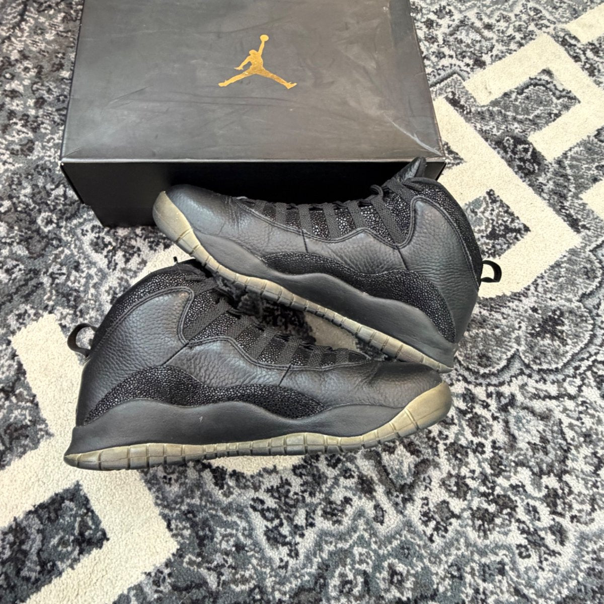 Jordan 10 Retro Drake OVO Black (Size 12) (Lightly Worn)