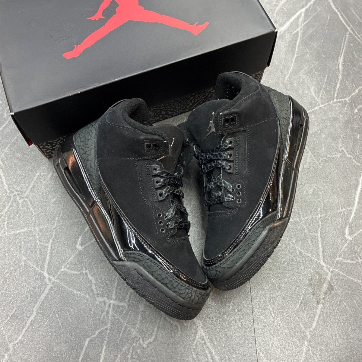 Jordan 3 Retro Black Cat (2025) (GS) - Image 1