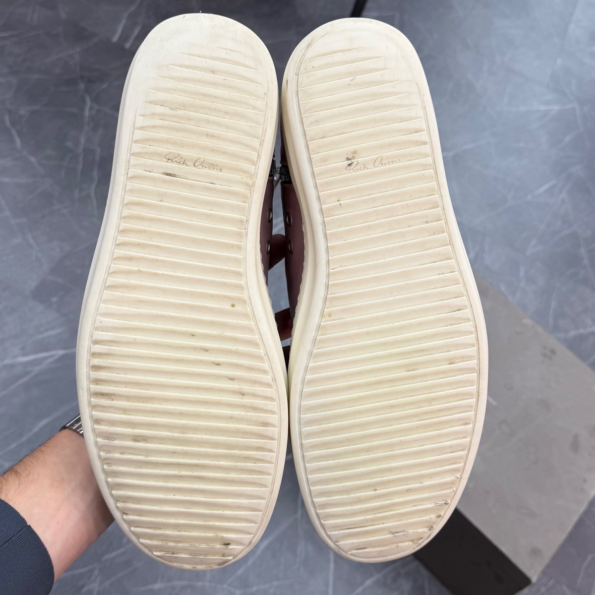 Rick Owens Lido High Sneaks Dusty Pink - box