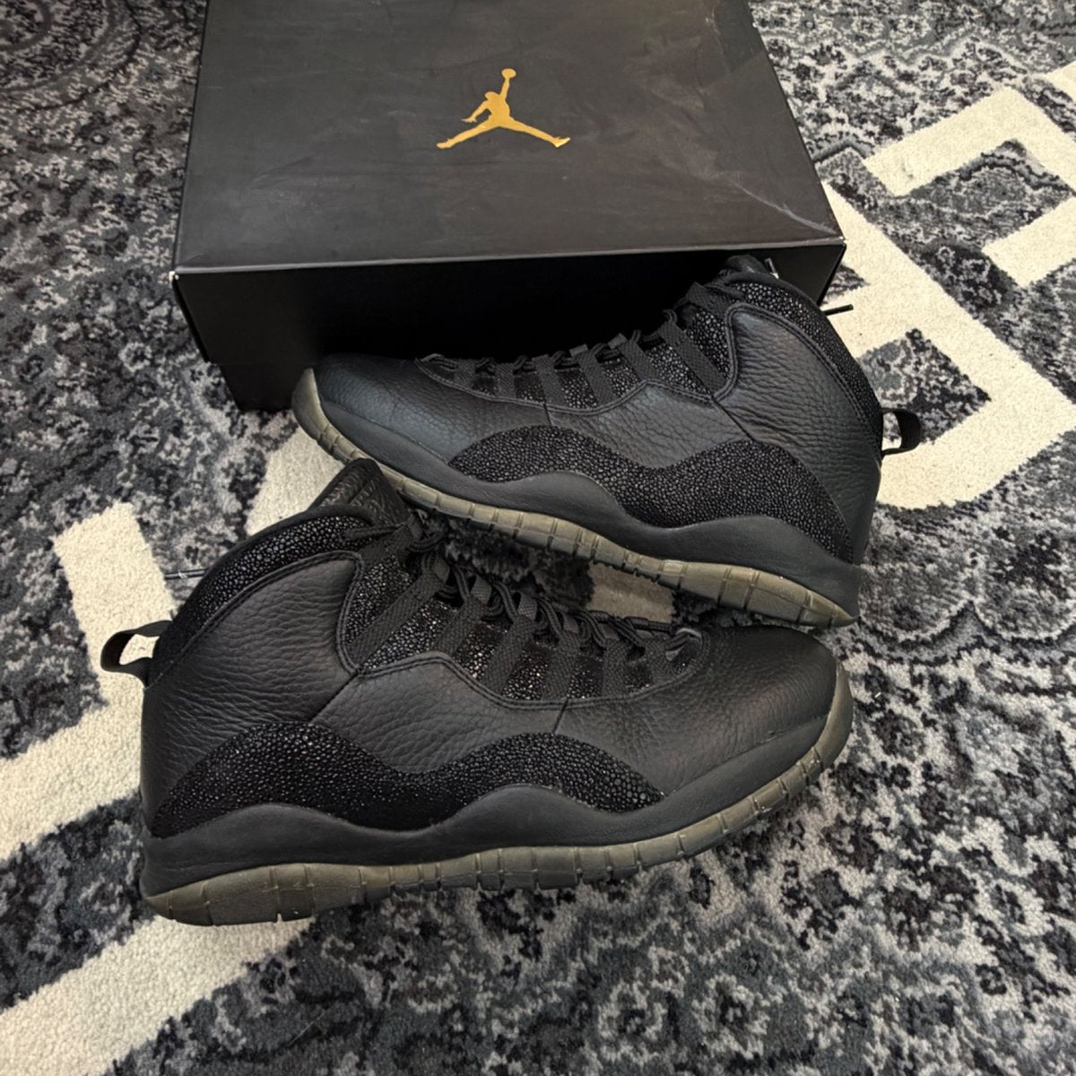 Jordan 10 Retro Drake OVO Black (Size 12) (Lightly Worn)