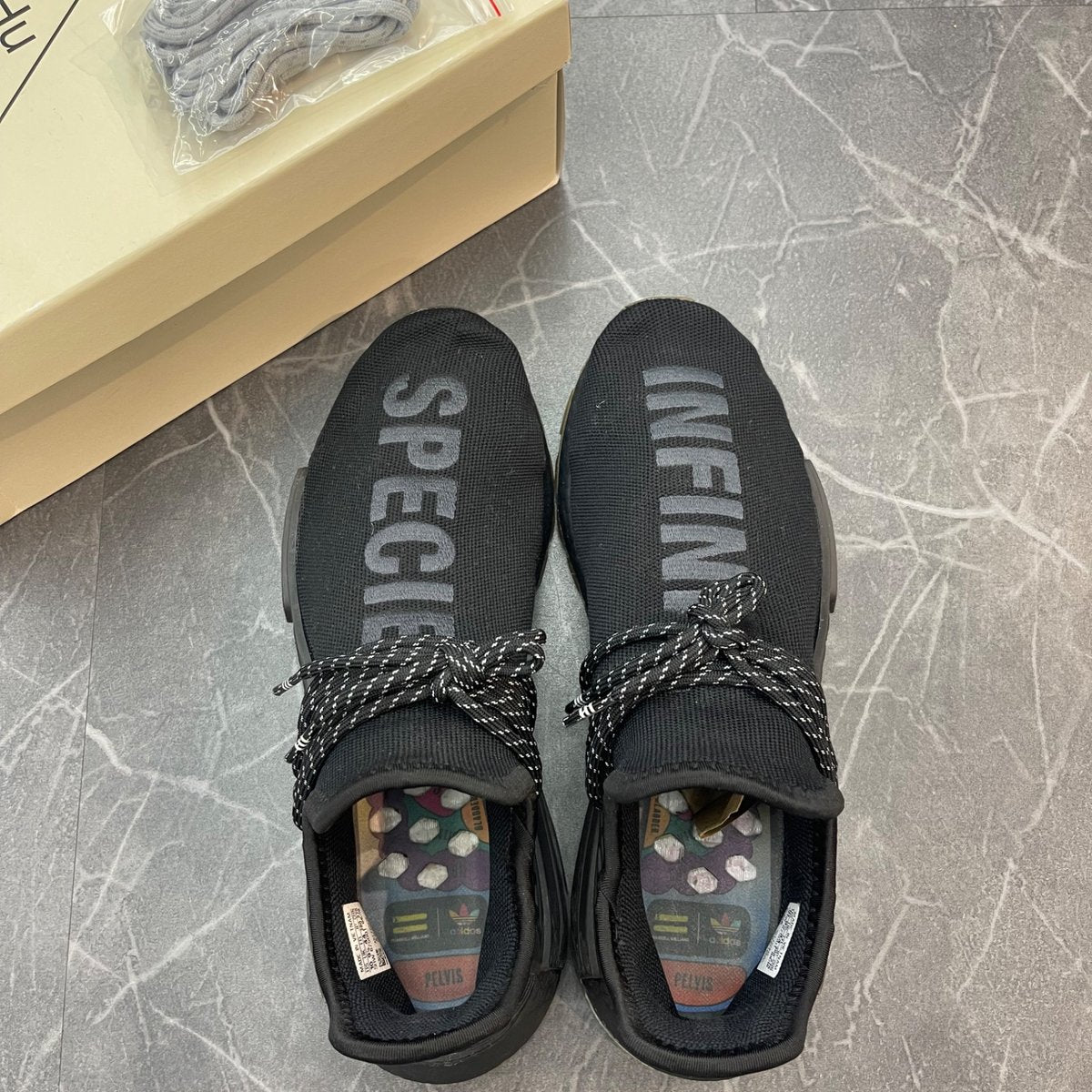 adidas NMD Hu Trail Pharrell Now Is Her Time Black (Size 10) (Lightly Worn)