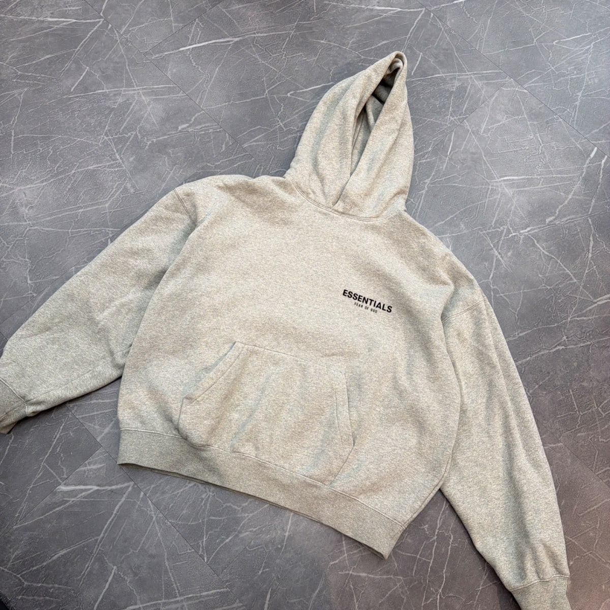 Fear of God Essentials Hoodie 'Dark Oatmeal' - Image 1