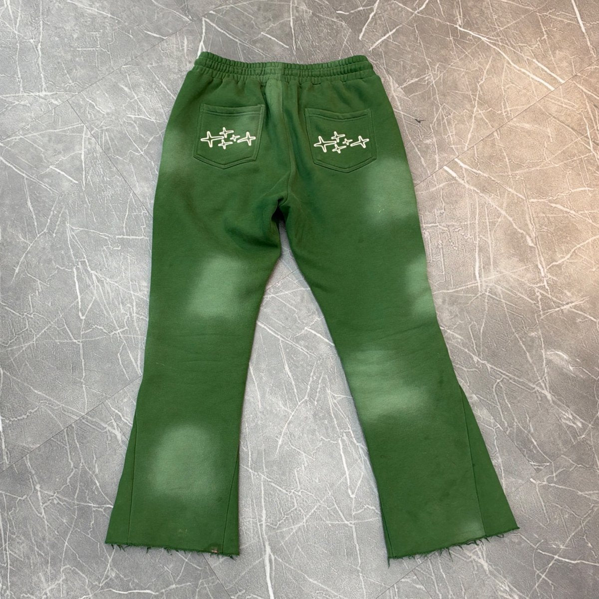 Retrovert Green Flare Sweats (S) - Image 2