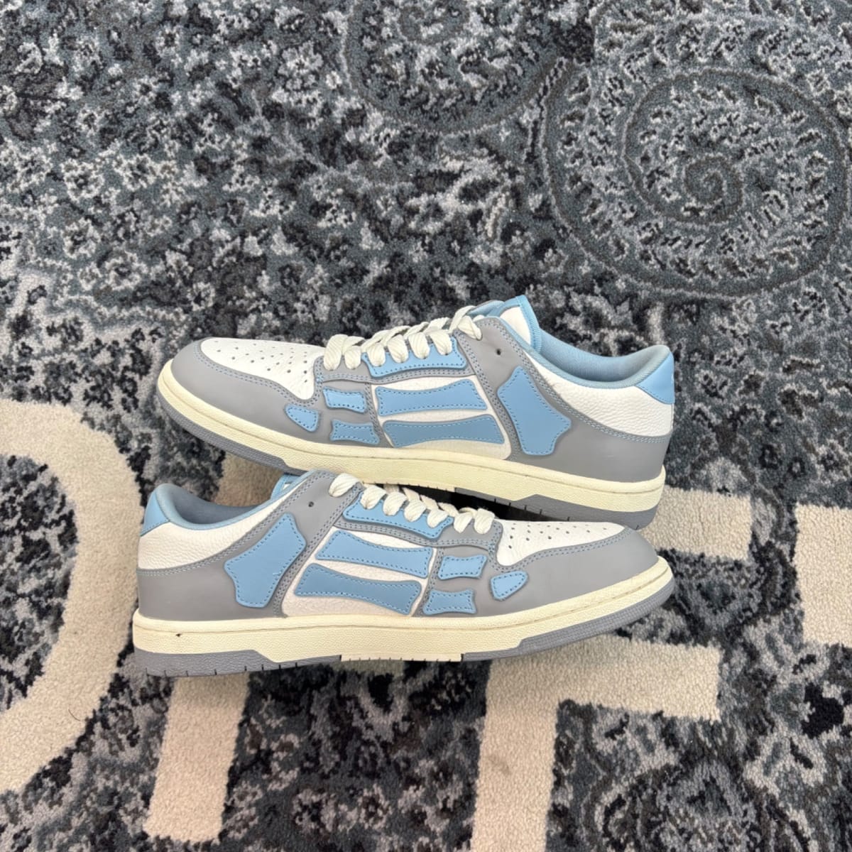 AMIRI Skel Top Low Varsity Ocean Sky (Size 46) (Lightly Worn)