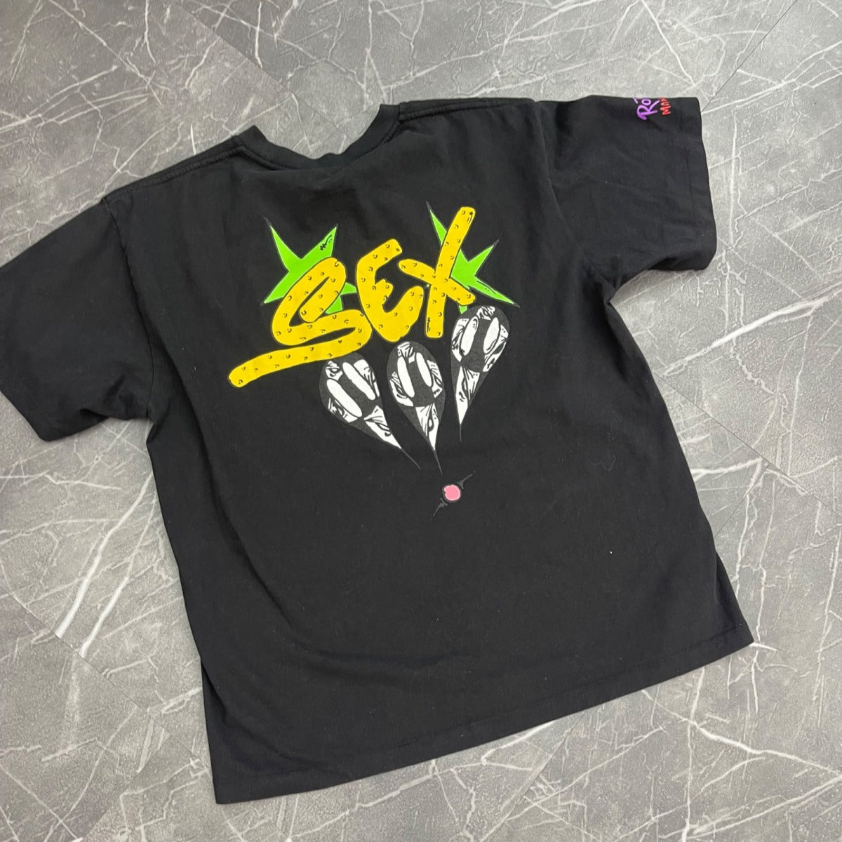 Matty Boy Anti Promo Sex Records Tee Black - Image 2