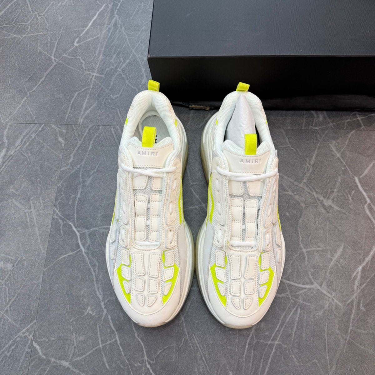 AMIRI Bone Runner White Yellow - Image 2