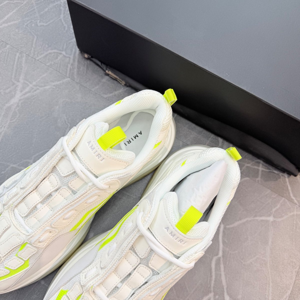 AMIRI Bone Runner White Yellow - Image 3
