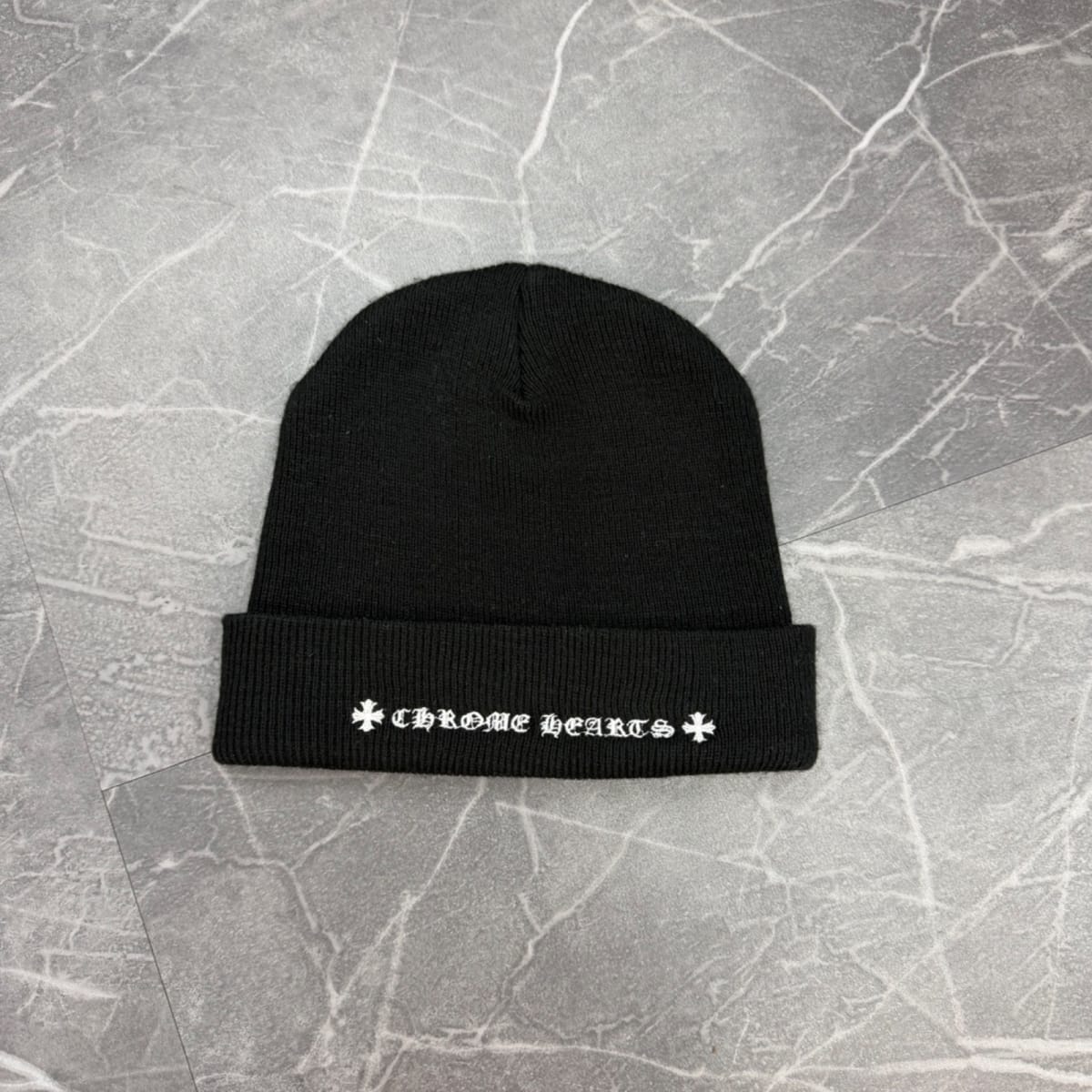 Chrome Hearts Matty Boy Chomper Beanie Black - Image 2