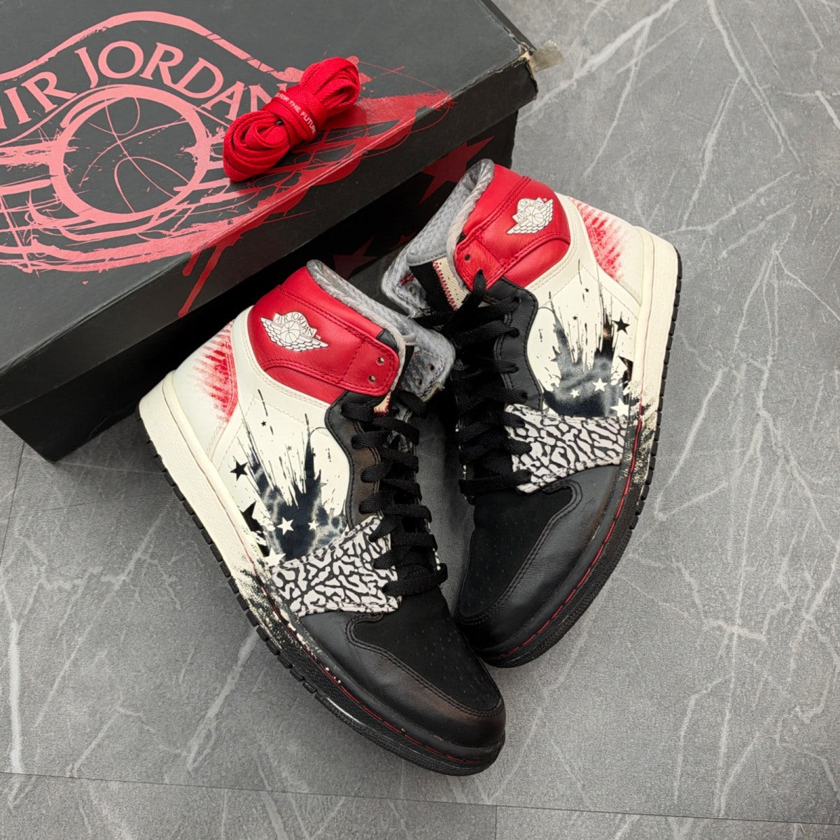Jordan 1 Retro Dave White Wings for the Future (Size 8.5) (Lightly Worn)