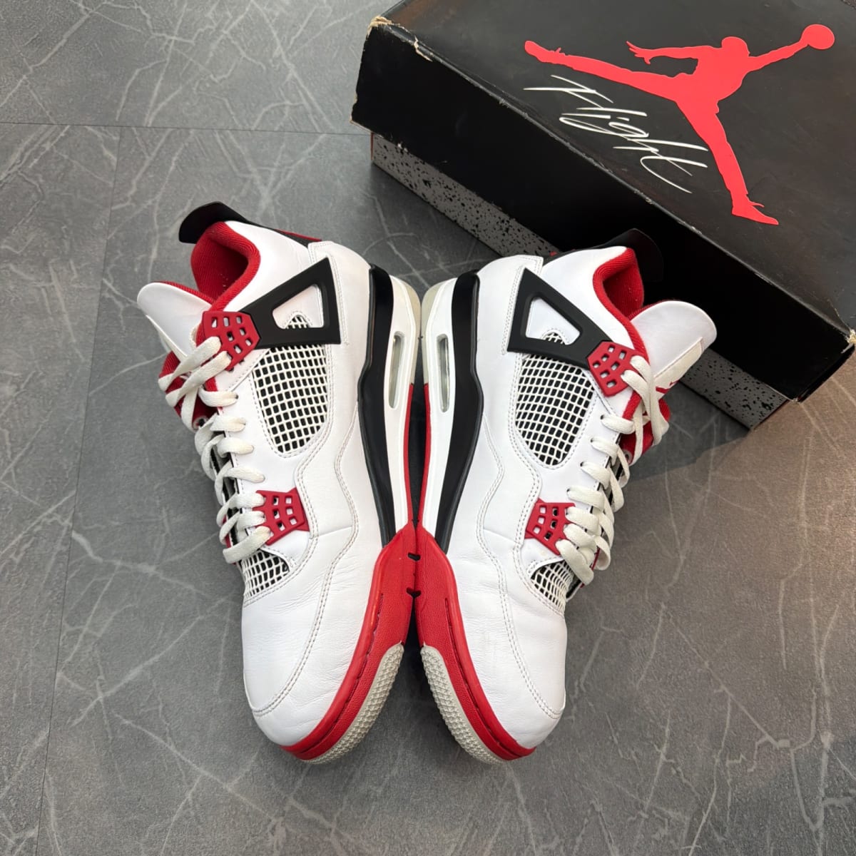 Jordan 4 Retro Fire Red (2020) (Size 12) (Lightly Worn)