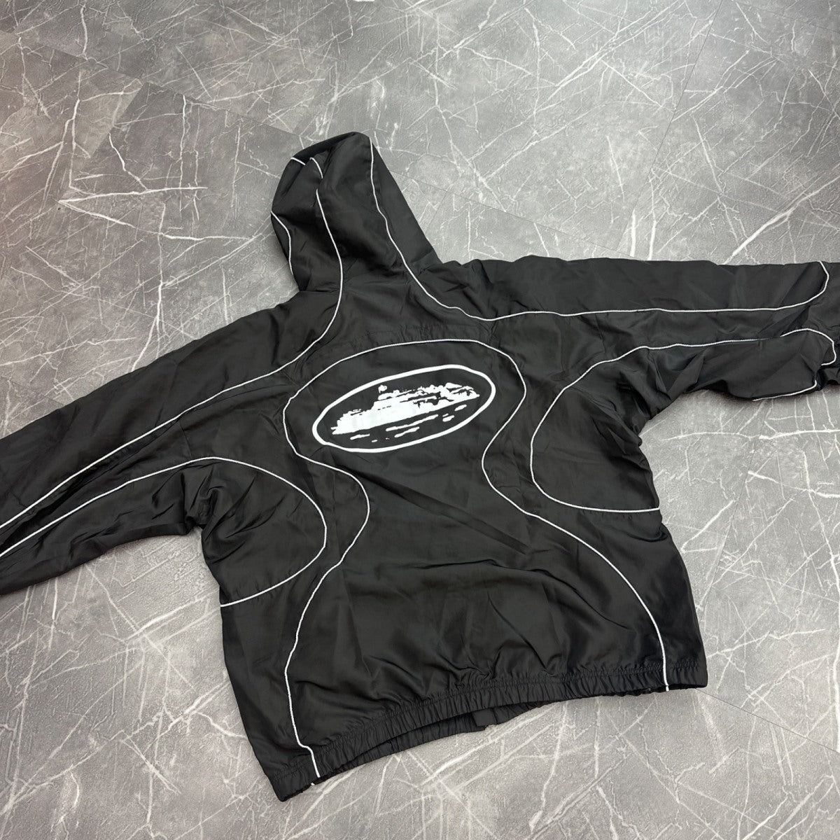 Corteiz x Nike NRG Onyx Track Jacket Black - Image 3