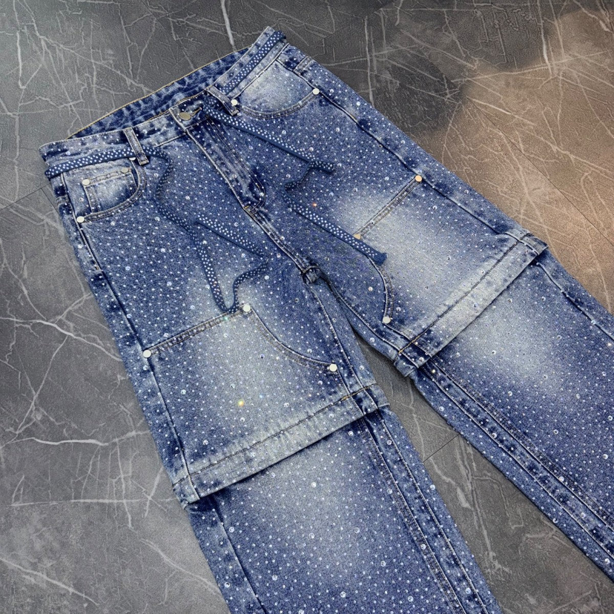 Galeria De Jefe Crystal Double Knee Denim - Image 2