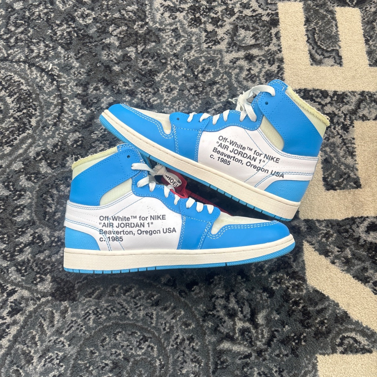 Jordan 1 Retro High Off-White University Blue (Size 10.5) (VNDS)
