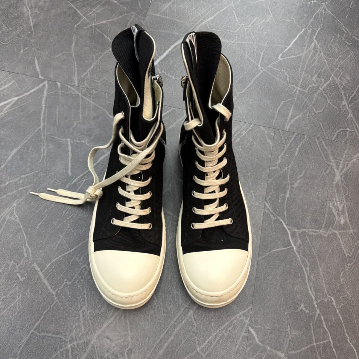 Rick Owens Hollywood DRKSHDW High 'Black Milk' (Size 43) - back