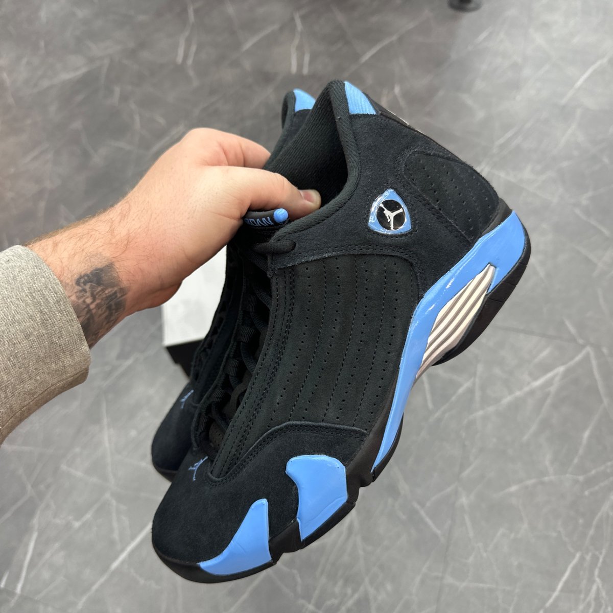 Jordan 14 Retro Black University Blue (2026) (Size 9.5) (VNDS)
