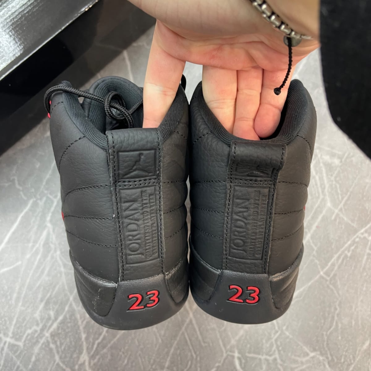 Jordan 12 Retro Bloodline (Size 9) (Lightly Worn)