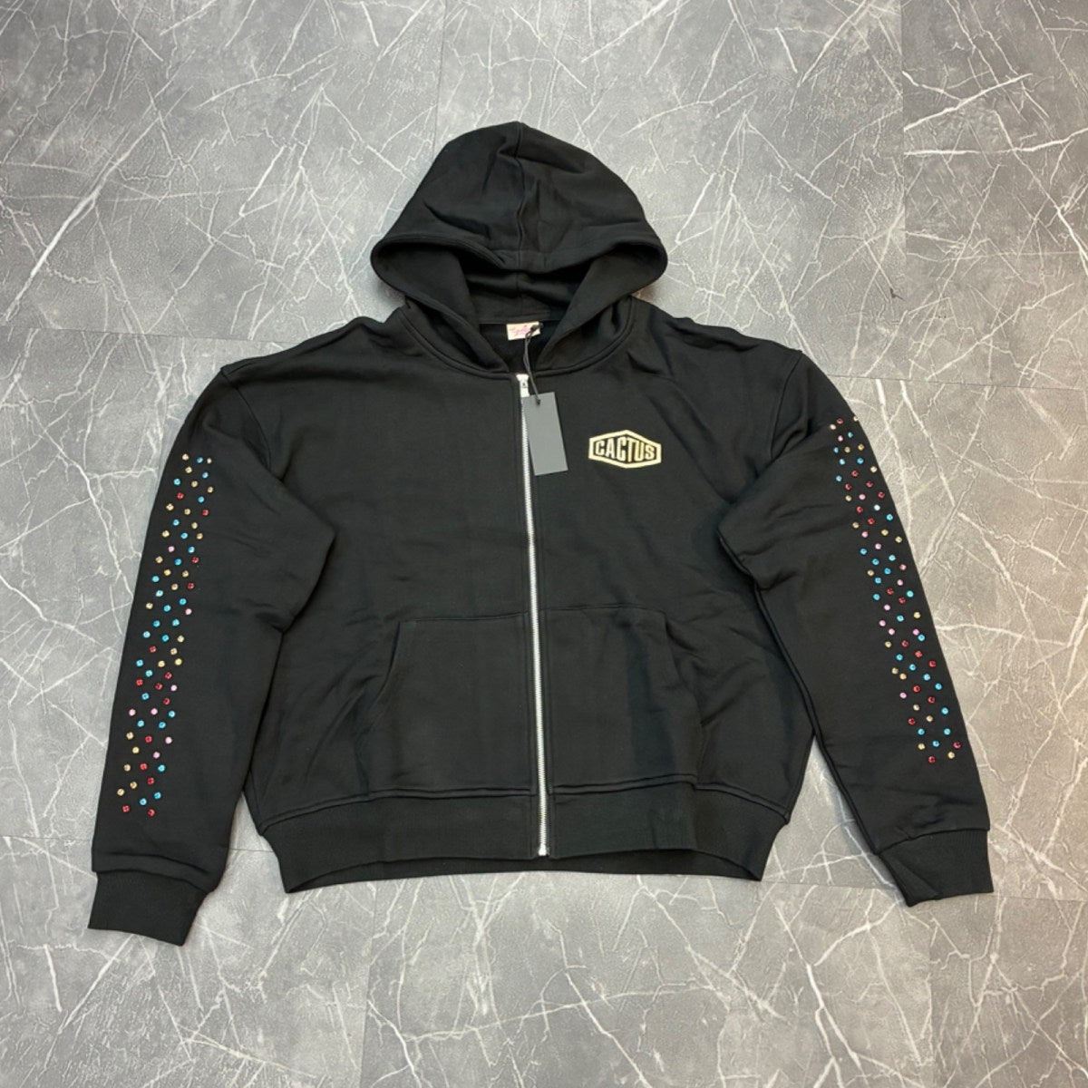 Cactus Valley Black Crystal Zip Up