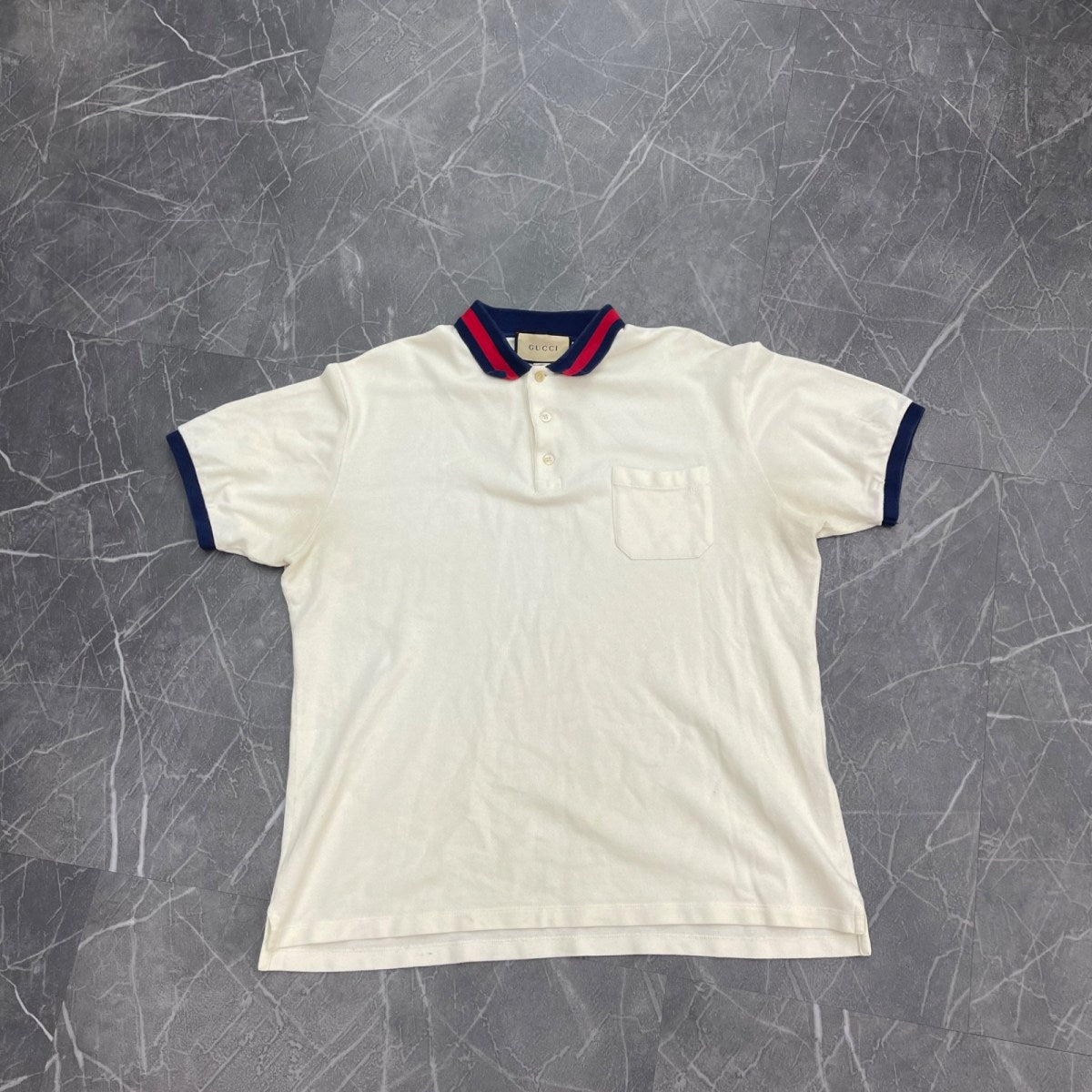 Gucci Striped Collar Polo