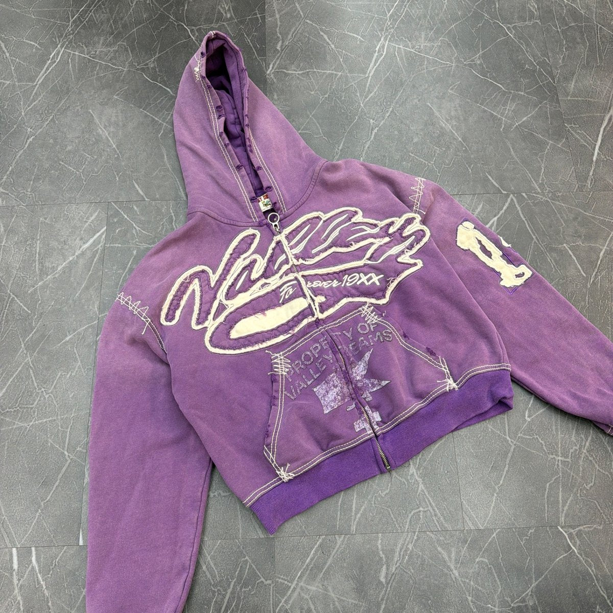 Vale Forever Religion Zip Up 'Purple' (Size S) (Lightly Worn)