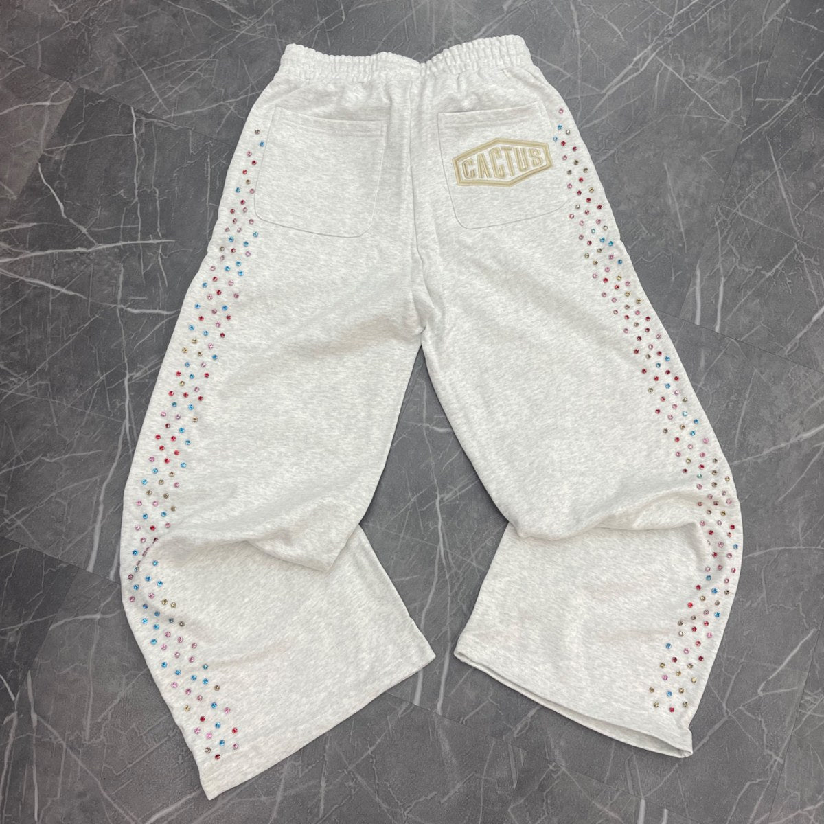 Cactus Valley Grey Crystal Sweatpants - Image 3