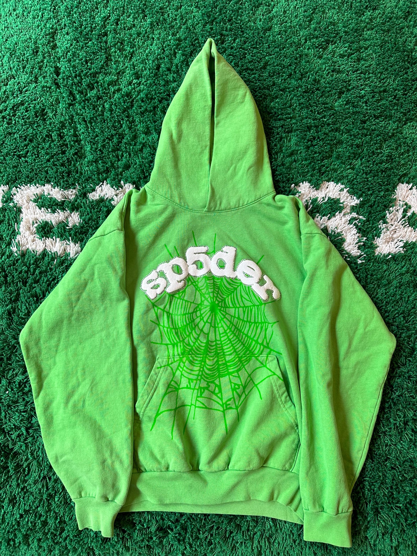 Sp5der Hoodie “Green” – 614Sneaker
