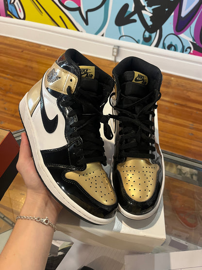 Jordan 1 High “Patent Gold Toe”